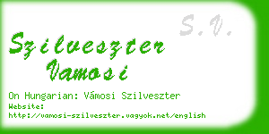 szilveszter vamosi business card